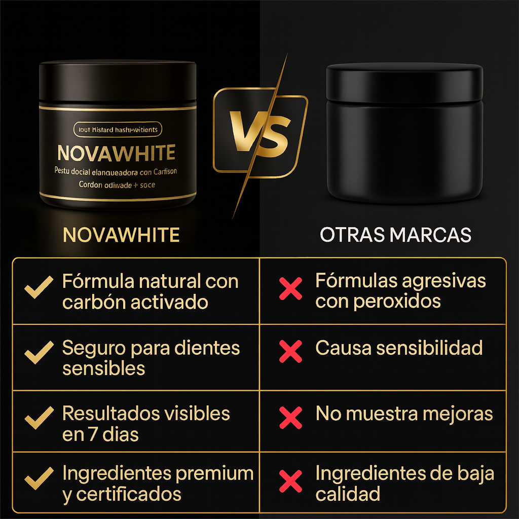 NOVAWHITE – Blanqueamiento Natural Premium 🌿✨